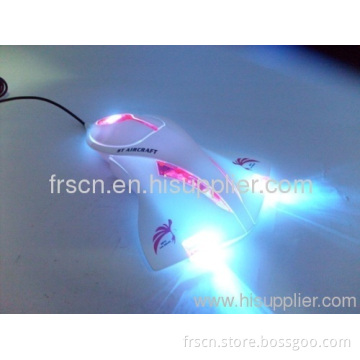 Mini Airplane Wired Optical Gift Led Mouse 